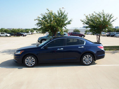 honda accord 2012 blue sedan ex l v6 gasoline 6 cylinders front wheel drive automatic 75034