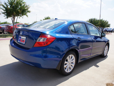 honda civic 2012 blue sedan ex w navi gasoline 4 cylinders front wheel drive automatic 75034