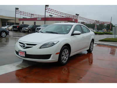 mazda mazda6 2011 white sedan i sport gasoline 4 cylinders front wheel drive automatic with overdrive 77706
