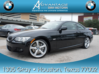 bmw 3 series 2012 black coupe 335i gasoline 6 cylinders rear wheel drive automatic 77002