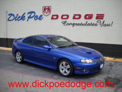 pontiac gto 2006 blue coupe gasoline 8 cylinders rear wheel drive standard 79925