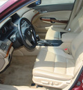 honda accord 2009 red sedan ex l v6 w navi gasoline 6 cylinders front wheel drive automatic 75034