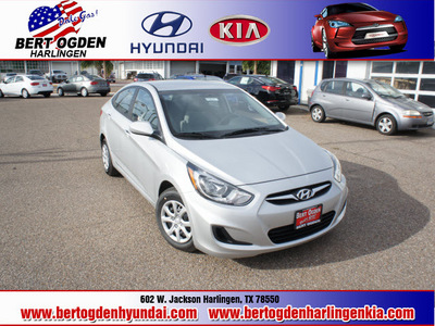 hyundai accent 2013 silver sedan gls gasoline 4 cylinders front wheel drive automatic 78550