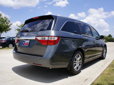 honda odyssey 2012 dk  gray van ex l w dvd gasoline 6 cylinders front wheel drive automatic 75034