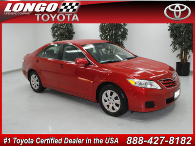 toyota camry 2010 red sedan le gasoline 4 cylinders front wheel drive automatic 91731