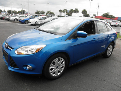 ford focus 2012 blue sedan se flex fuel 4 cylinders front wheel drive automatic 34474