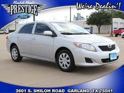 toyota corolla 2009 silver clearcoat metallic sedan s gasoline 4 cylinders front wheel drive automatic 75041