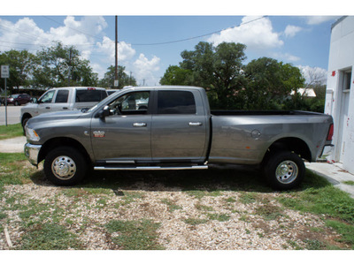 ram ram pickup 3500 2012 dk  gray lone star longbed dually diesel 6 cylinders 4 wheel drive automatic 78624