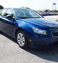 chevrolet cruze 2012 blue sedan ls gasoline 4 cylinders front wheel drive automatic 78114