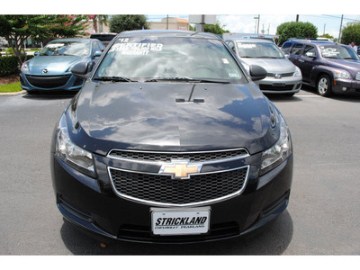 chevrolet cruze 2012 black sedan ls gasoline 4 cylinders front wheel drive automatic with overdrive 77581