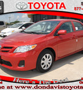 toyota corolla 2012 red sedan l gasoline 4 cylinders front wheel drive automatic 76011