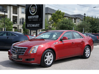 cadillac cts 2009 red sedan 3 6l v6 6 cylinders automatic 77002