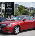 cadillac cts 2009 red sedan 3 6l v6 6 cylinders automatic 77002