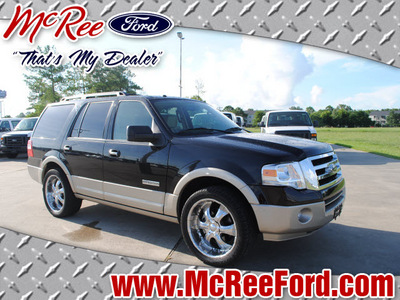 ford expedition 2008 black suv eddie bauer gasoline 8 cylinders 2 wheel drive automatic with overdrive 77539