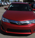 toyota camry 2012 red sedan le gasoline 4 cylinders front wheel drive 6 speed automatic 76053