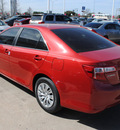 toyota camry 2012 red sedan le gasoline 4 cylinders front wheel drive 6 speed automatic 76053