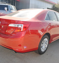 toyota camry 2012 red sedan le gasoline 4 cylinders front wheel drive 6 speed automatic 76053