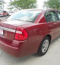 chevrolet malibu 2007 dk  red sedan 4 cylinders 4 speed automatic 43228