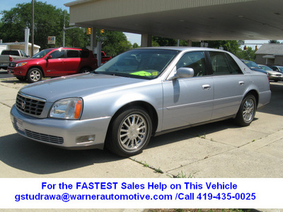cadillac deville 2004 light blue sedan dhs 8 cylinders automatic 45840