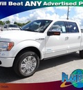 ford f 150 2012 white platinum gasoline 6 cylinders 4 wheel drive shiftable automatic 77388