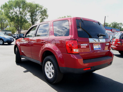 mazda tribute 2008 dk  red suv i sport gasoline 4 cylinders all whee drive automatic 80911