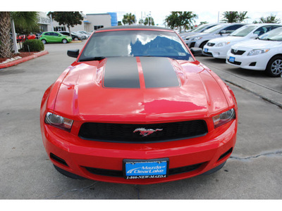 ford mustang 2011 red gasoline 6 cylinders rear wheel drive automatic with overdrive 77598