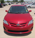 toyota corolla 2011 red sedan le 4 cylinders automatic 76049