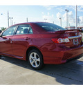 toyota corolla 2012 red sedan s gasoline 4 cylinders front wheel drive automatic 77469