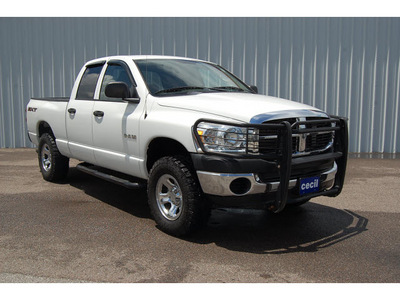dodge ram pickup 1500 2008 white slt gasoline 8 cylinders 4 wheel drive automatic with overdrive 77632