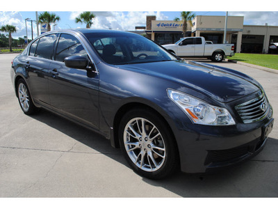 infiniti g37 2009 dk  blue sedan gasoline 6 cylinders rear wheel drive automatic with overdrive 77539