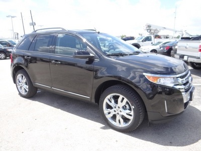 ford edge 2013 black suv sel gasoline 6 cylinders front wheel drive shiftable automatic 77388