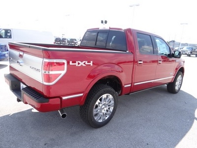 ford f 150 2012 red platinum gasoline 6 cylinders 4 wheel drive shiftable automatic 77388