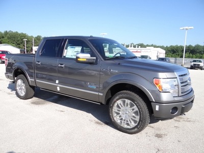 ford f 150 2012 gray platinum gasoline 6 cylinders 4 wheel drive shiftable automatic 77388