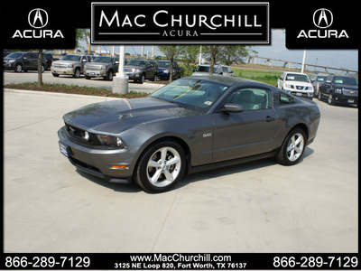 ford mustang 2011 gray coupe gt gasoline 8 cylinders rear wheel drive automatic 76137