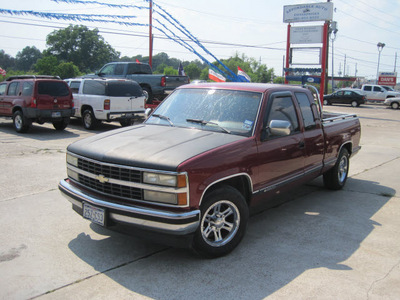 chevrolet c k 2500 series 1990 redblack pickup truck c2500 gasoline v8 rear wheel drive automatic 77379
