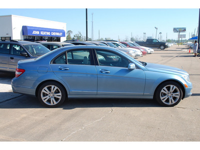 mercedes benz c class 2010 blue sedan c300 sport gasoline 6 cylinders rear wheel drive automatic with overdrive 77037