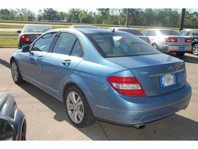 mercedes benz c class 2010 blue sedan c300 sport gasoline 6 cylinders rear wheel drive automatic with overdrive 77037