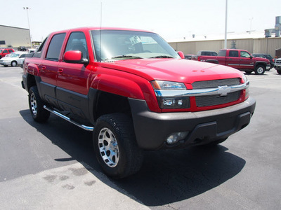 chevrolet avalanche 2003 red suv 1500 8 cylinders automatic 76234