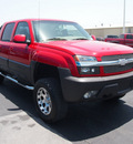 chevrolet avalanche 2003 red suv 1500 8 cylinders automatic 76234