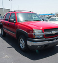 chevrolet avalanche 2005 red ls 8 cylinders automatic 76234