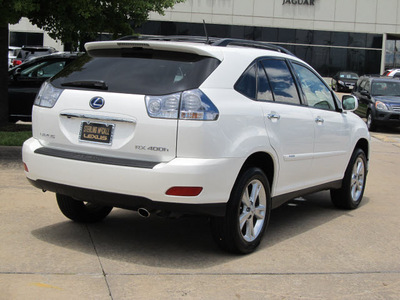 lexus rx 400h 2008 white suv hybrid 6 cylinders front wheel drive automatic with overdrive 77074