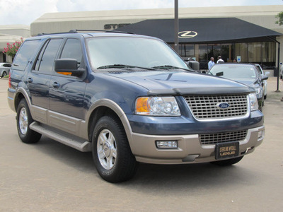 ford expedition 2004 blue suv eddie bauer gasoline 8 cylinders rear wheel drive automatic with overdrive 77074