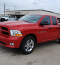 ram ram pickup 1500 2012 red pickup truck express gasoline 8 cylinders 2 wheel drive automatic 76011