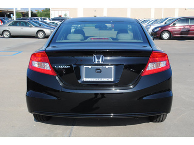 honda civic 2012 black coupe lx 4 cylinders 5 speed automatic 77025