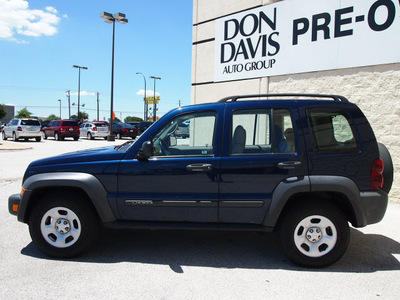 jeep liberty 2006 dk  blue suv sport gasoline 6 cylinders rear wheel drive automatic with overdrive 76011