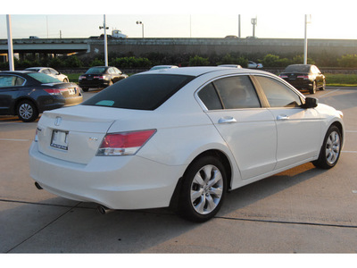 honda accord 2010 white sedan ex l v6 w navi gasoline 6 cylinders front wheel drive automatic 77065