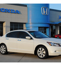 honda accord 2010 white sedan ex l v6 w navi gasoline 6 cylinders front wheel drive automatic 77065