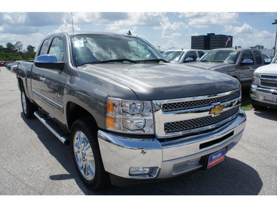 chevrolet silverado 1500 2012 gray pickup truck flex fuel 8 cylinders 2 wheel drive 6 spd auto,elec cntlled t 77090