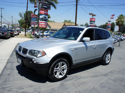 bmw x3 2004 silver suv 3 0i gasoline 6 cylinders all whee drive automatic 92882