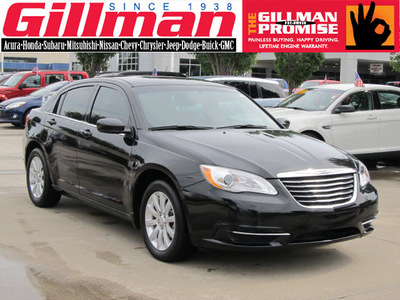 chrysler 200 2011 black sedan touring gasoline 4 cylinders front wheel drive automatic with overdrive 77099